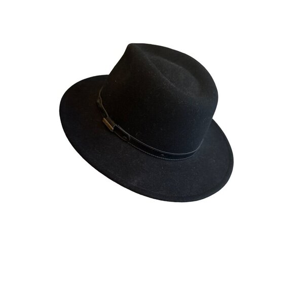 Pendleton Mens Black Felt Wool Fedora Hat Western Large - Picture 3 of 7